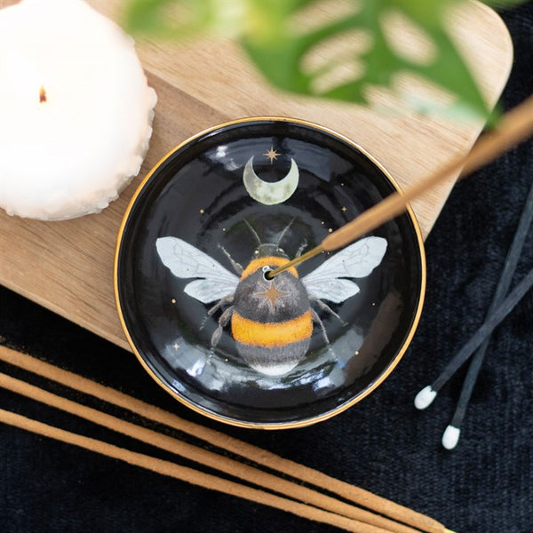 Forest Bee Ceramic Incense Holder