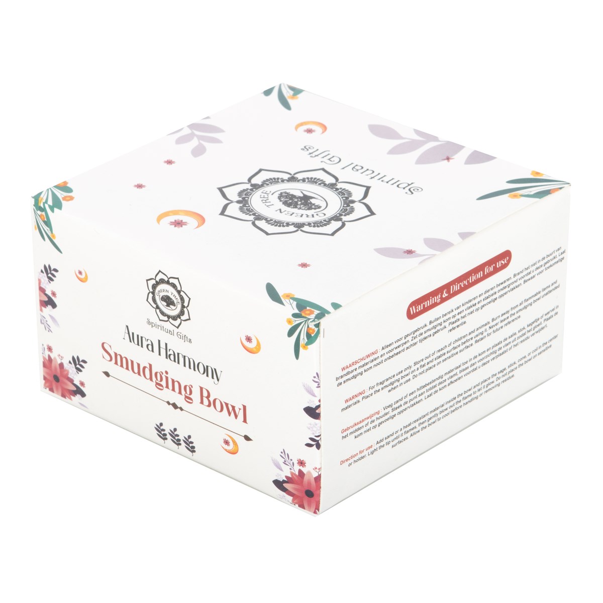 Crescent Moon Metal Sage Smudge Bowl