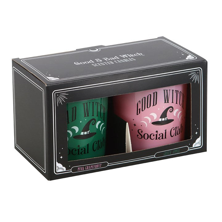 Set Of 2 Good Witch And Bad Witch Scented Candles