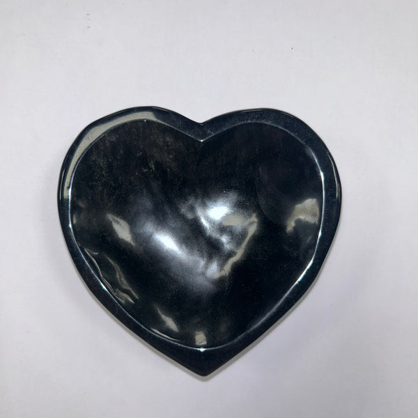 Black Obsidian Bowl - Heart