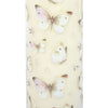 White Butterfly Print Vanilla Tube Candle