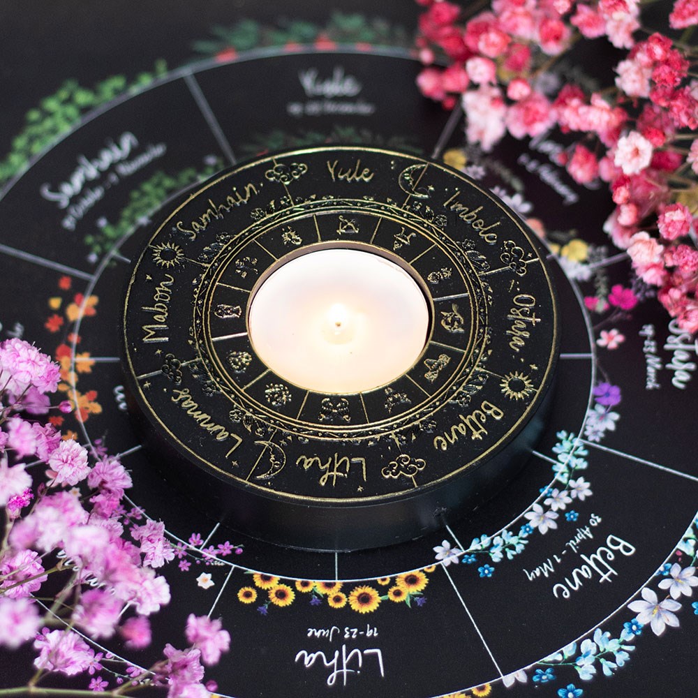 Wheel of the Year Tealight Holder