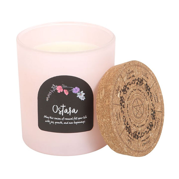 Ostara Fresh Linen Wheel Of The Year Candle