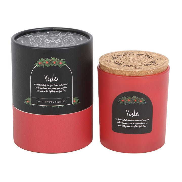 Yule Wintergreen Wheel Of The Year Candle