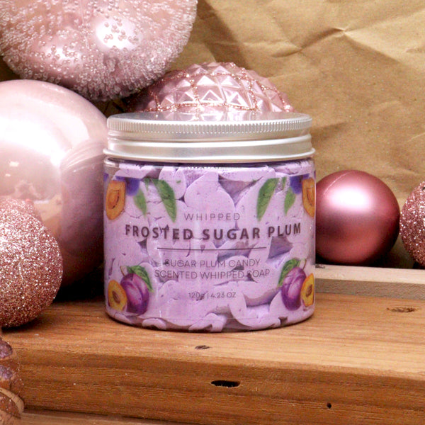 Frosted Sugar Plum Whipped Soap 120g