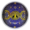 Purple Triple Moon Triple Leg Enameled Offering Pl