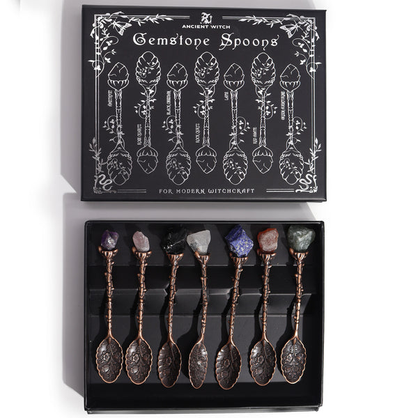 Bronze Crystal Witch Spoon Set