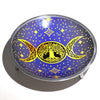 Purple Triple Moon Triple Leg Enameled Offering Pl