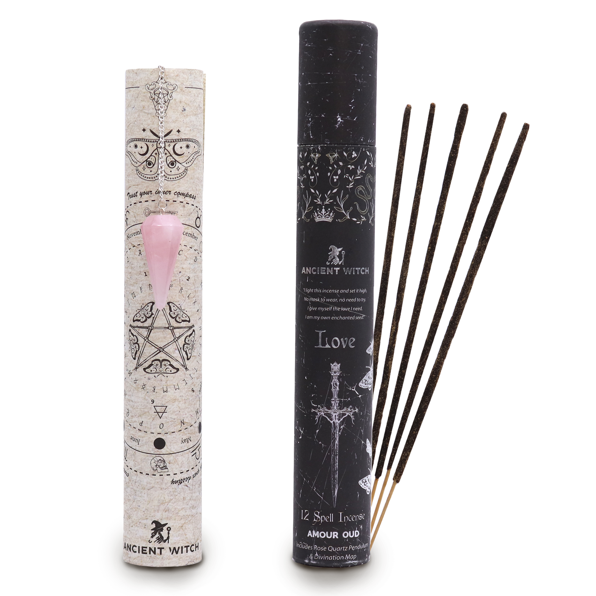 Love Spell Incense with Pendulum