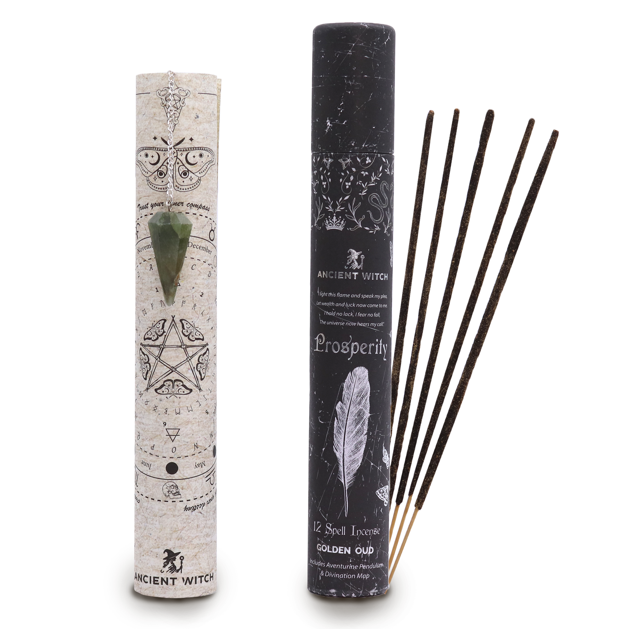 Prosperity Spell Incense with Pendulum
