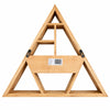 Triangle Shaped Wall Shelf with Drawer