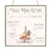 20CM Yule Altar MDF Hanging Sign