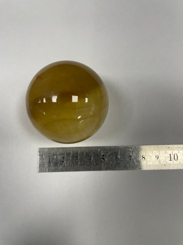 Yellow Fluorite Sphere