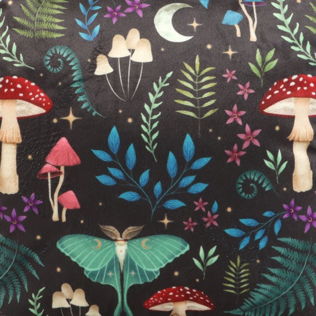 Square Dark Forest Print Cushion