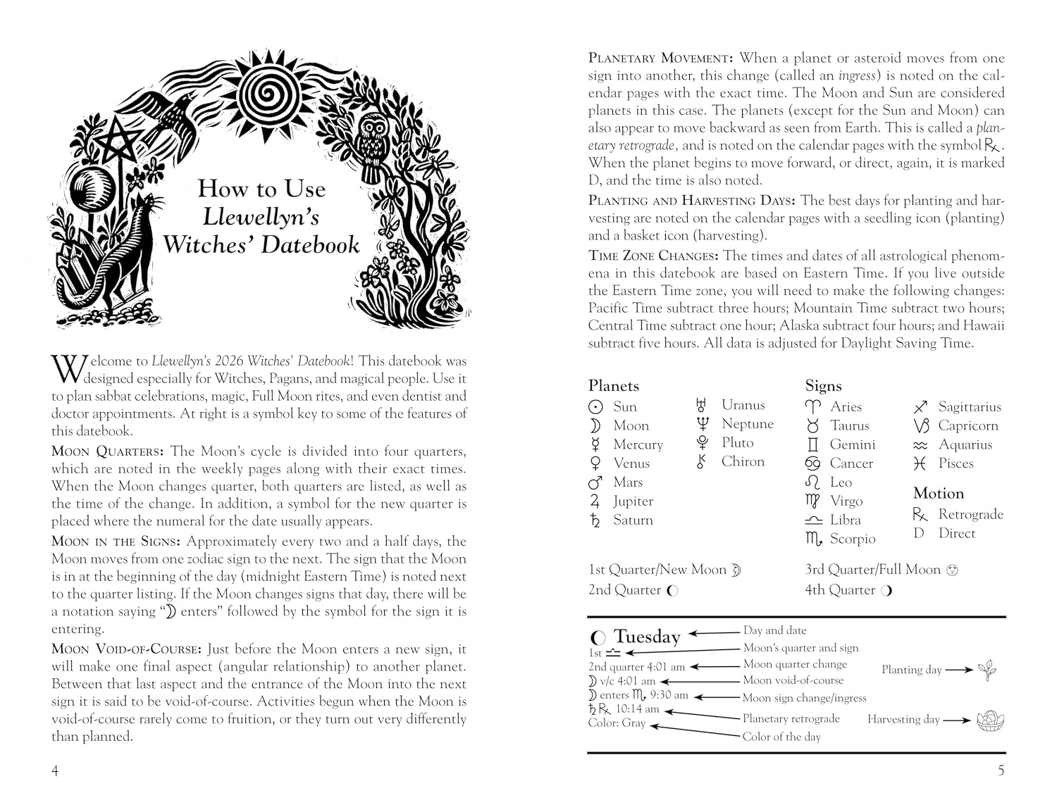 Llewellyns 2026 Witches Datebook