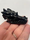 Black Obsidian Dragon Skull
