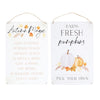 Set of 2 Autumn Hanging Signs