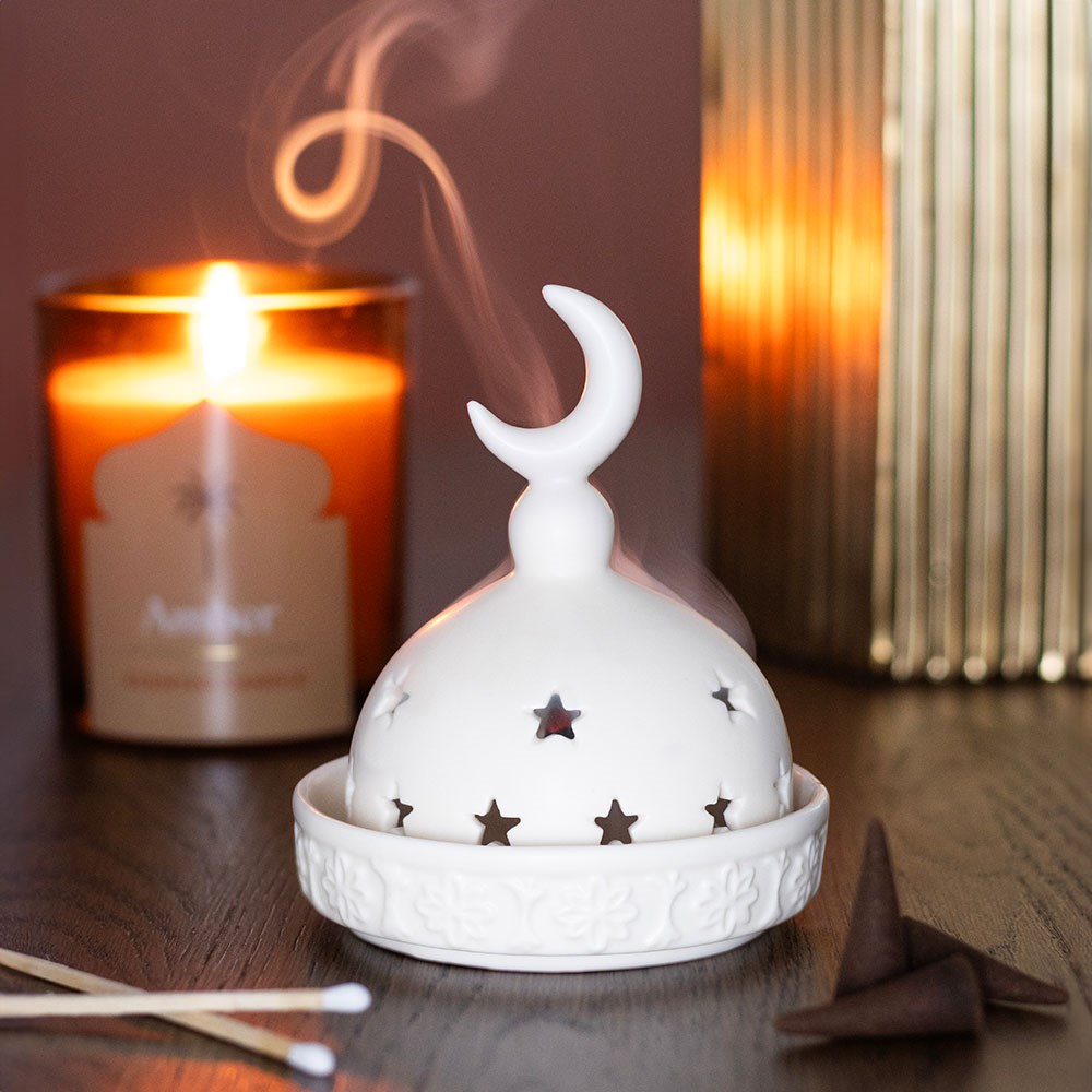 Mosque Incense Cone & Tealight Holder
