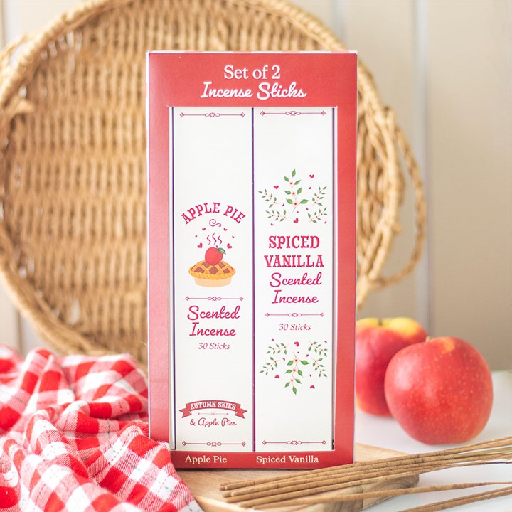 Set Of 2 Apple Pie & Spiced Vanilla Incense Stick