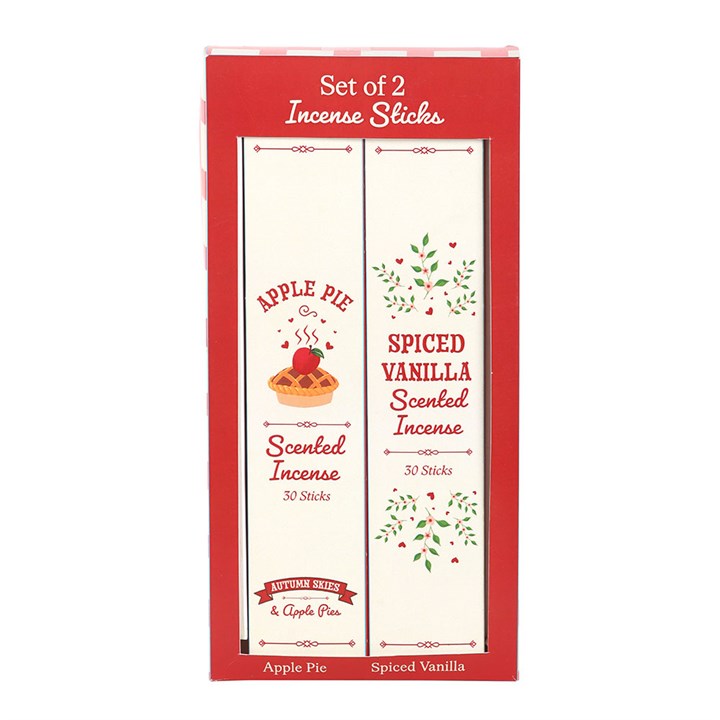 Set Of 2 Apple Pie & Spiced Vanilla Incense Stick