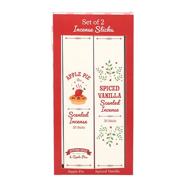 Set Of 2 Apple Pie & Spiced Vanilla Incense Stick
