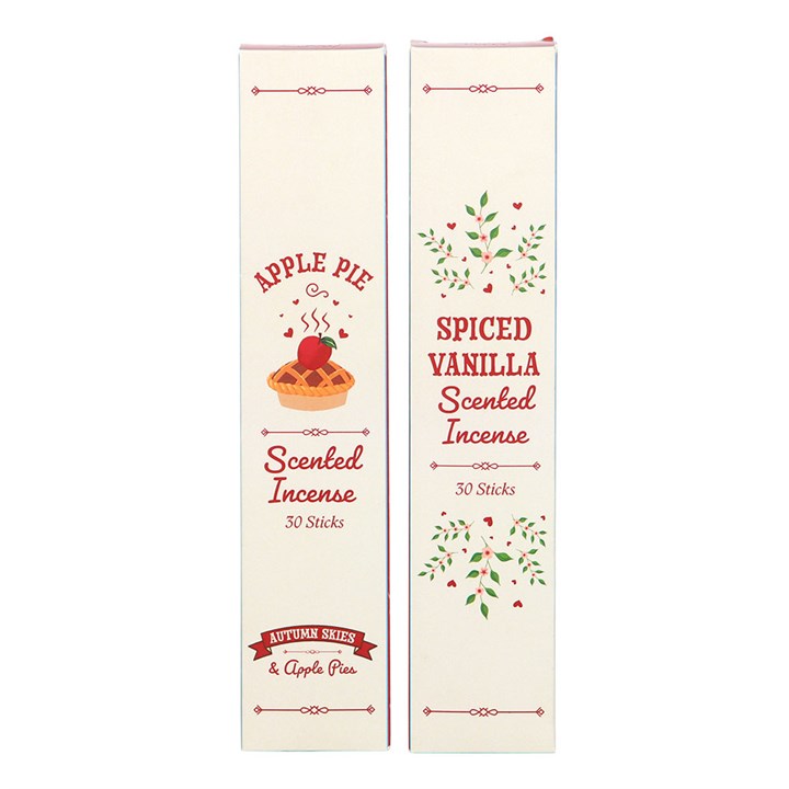 Set Of 2 Apple Pie & Spiced Vanilla Incense Stick