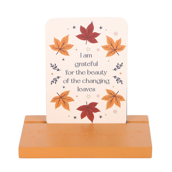 Autumn Magic Affirmation Cards with Stand