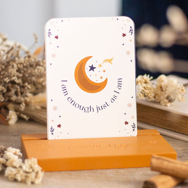Autumn Magic Affirmation Cards with Stand