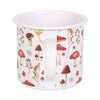 All Over Mushroom Print Enamel Mug