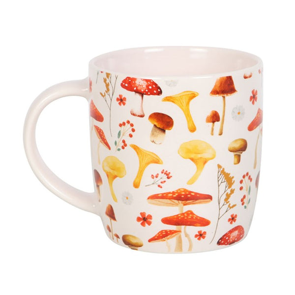 All Over Mushroom Print Ceramic Mug