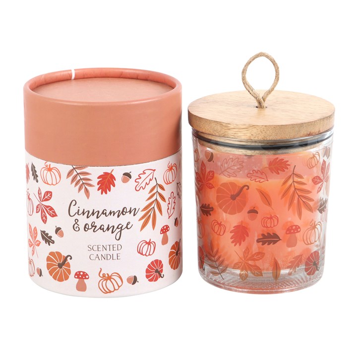 Autumn Leaves Cinamon & Orange Candle