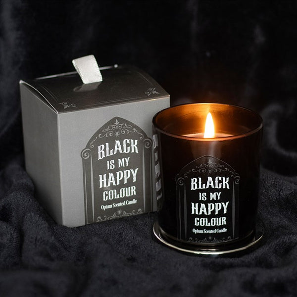 Black Is My Happy Colour Opium Scented Candle