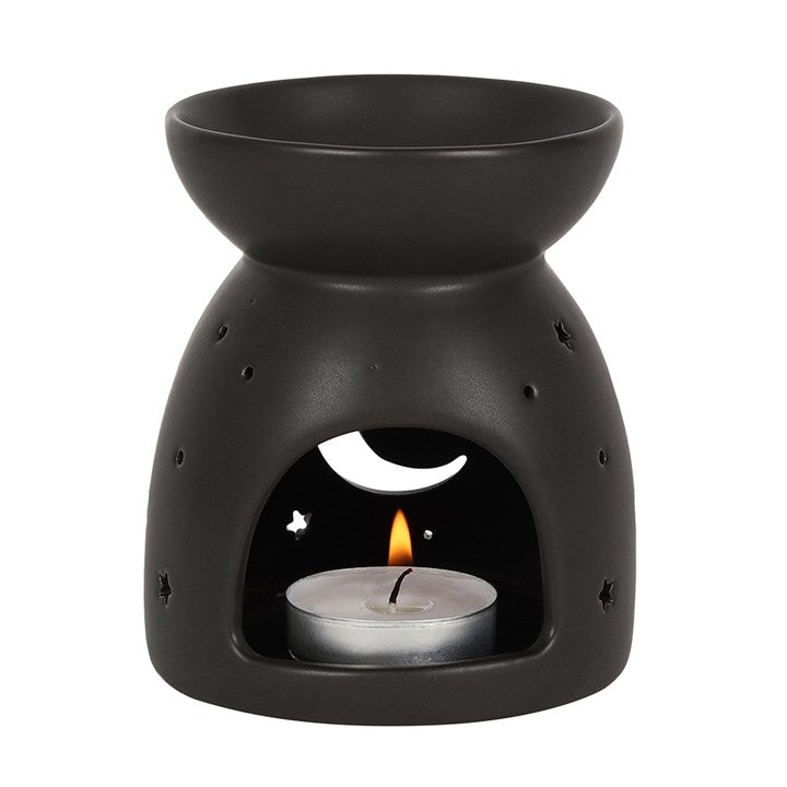 Black Moon Cut Out Oil Burner