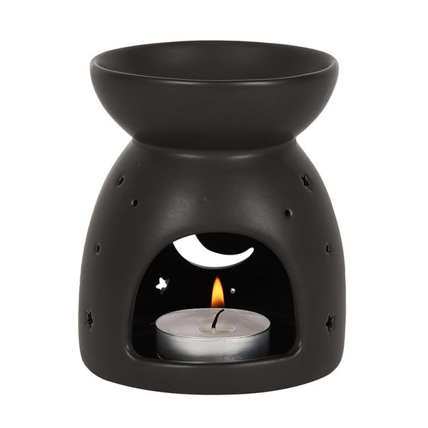 Black Moon Cut Out Oil Burner