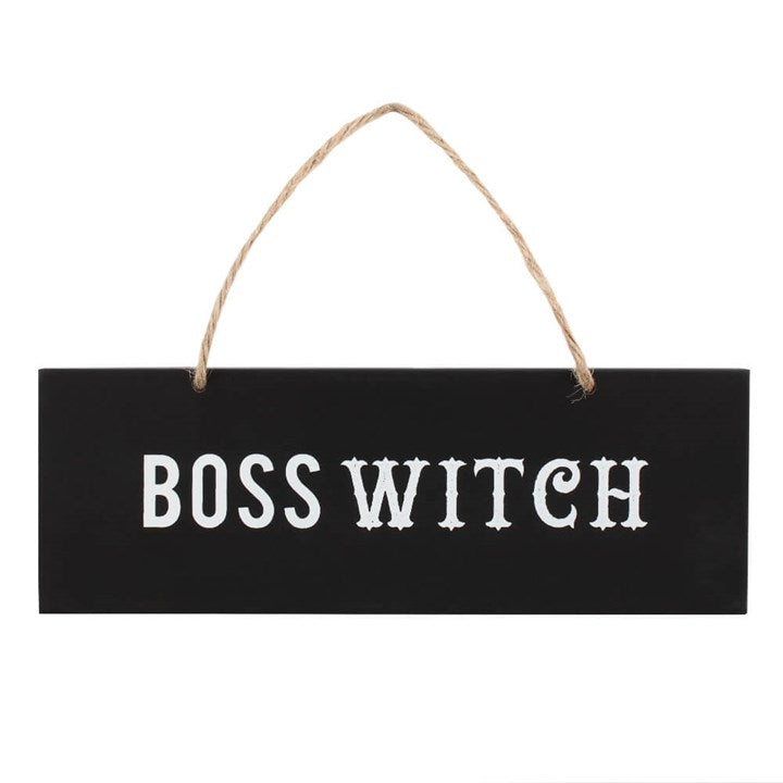Boss Witch Hanging Sign