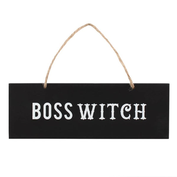 Boss Witch Hanging Sign