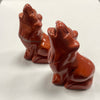 Red Jasper Howling Wolf