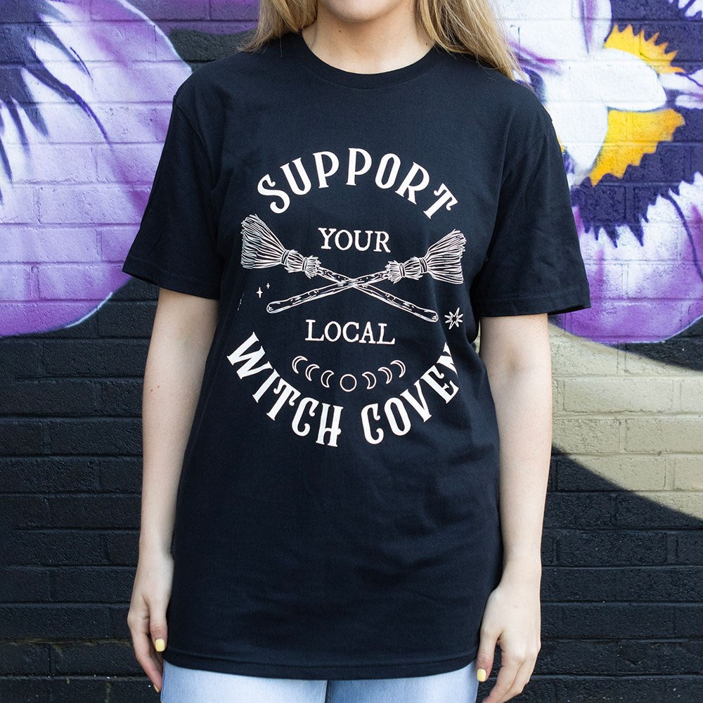 Support Your Local Witch Coven T-shirt - L