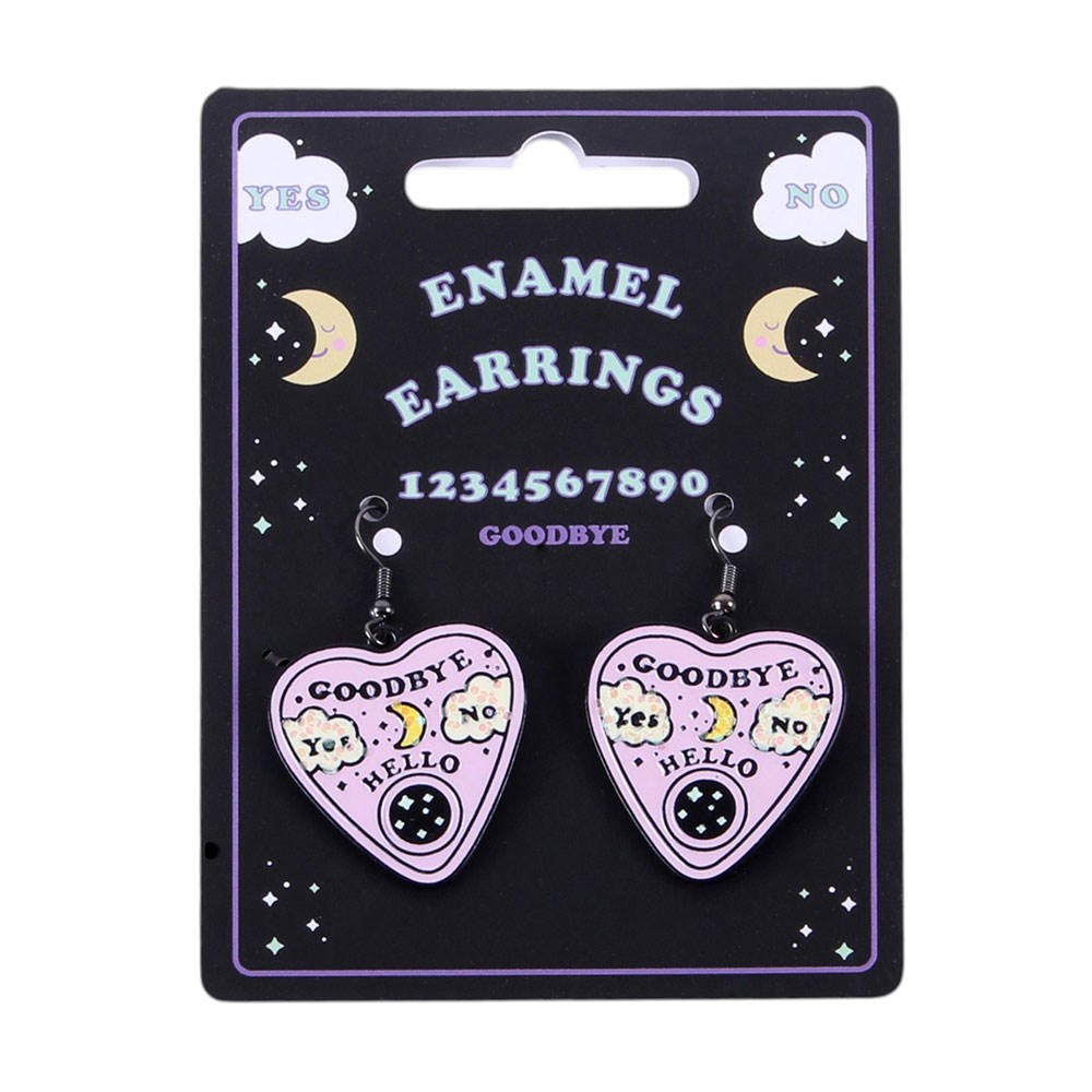 Pastel Talking Board Planchette Earrings