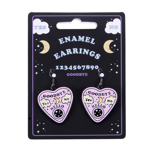 Pastel Talking Board Planchette Earrings