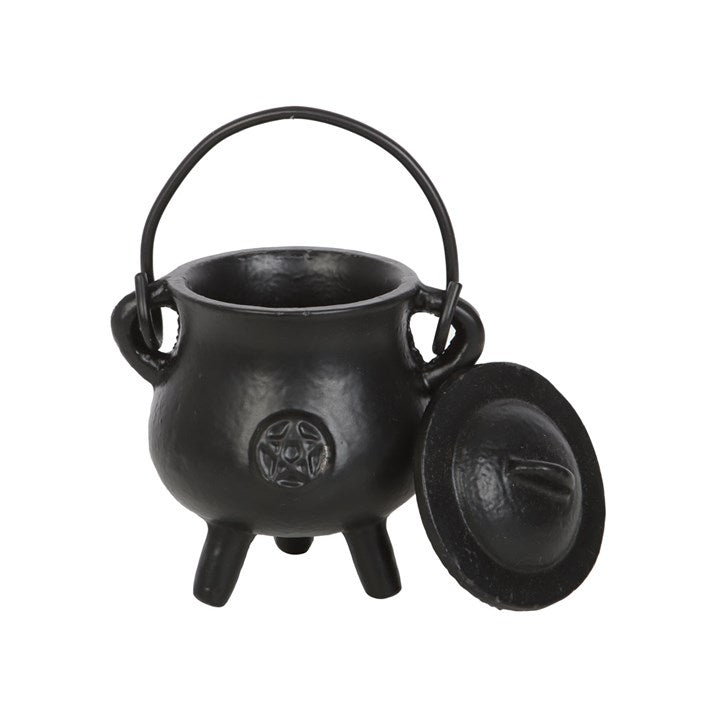 7.5cm Cast Iron Cauldron with Pentagram