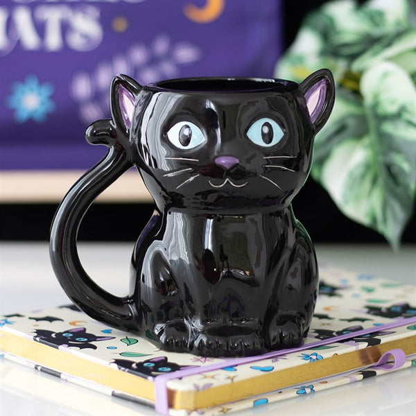 Cute & Creepy Black cat Mug