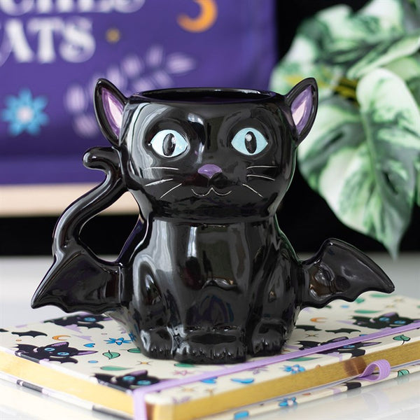 Cute & Creepy Bat Cat Mug