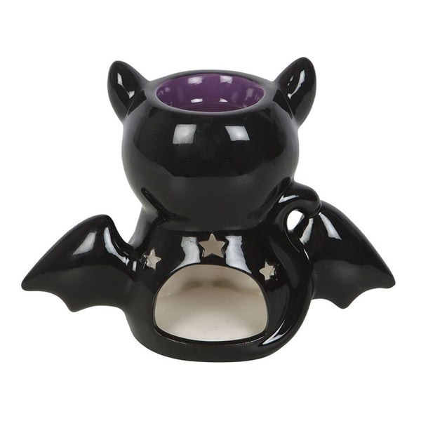 Cute & Creepy Bat Cat Oil Burner and Wax Warmer