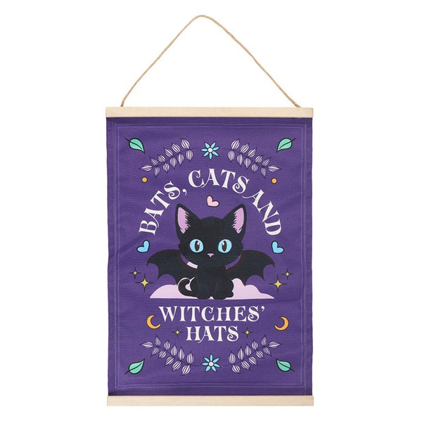 Bats, Cats and Witches Hats Wall Hanging