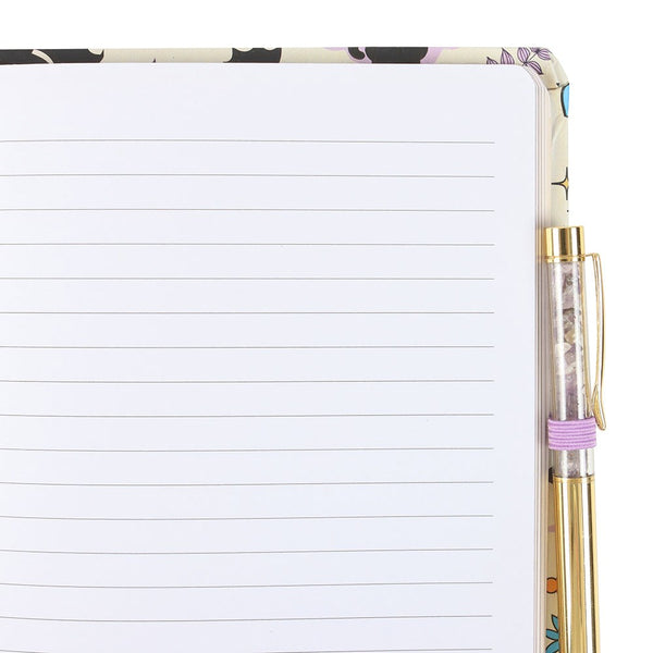 Cute and Creepy A5 Notebook with Amethyst Pen
