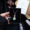 Aventurine Chip Potion Bottle Necklace