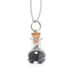 Black Obsidian Chip Potion Bottle Neckla