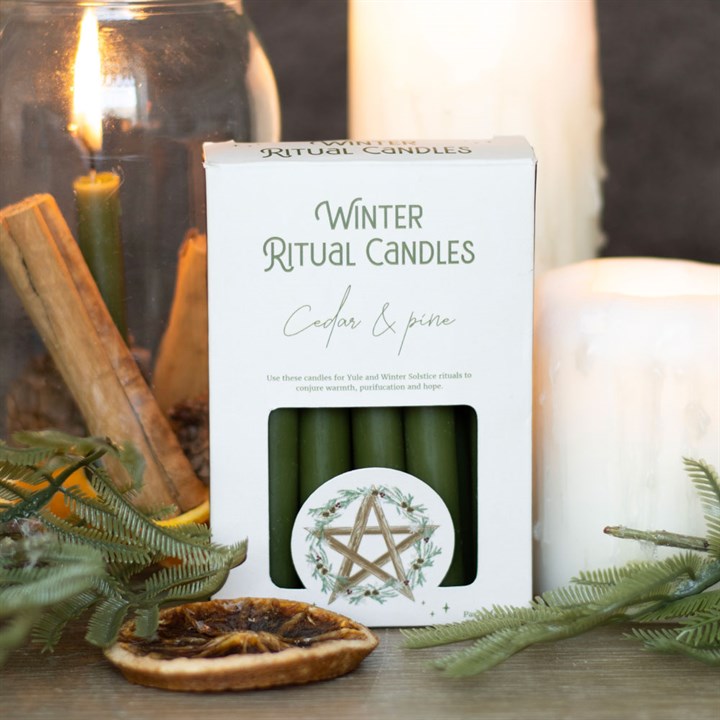 Cedar & Pine Winter Ritual Spell Candles