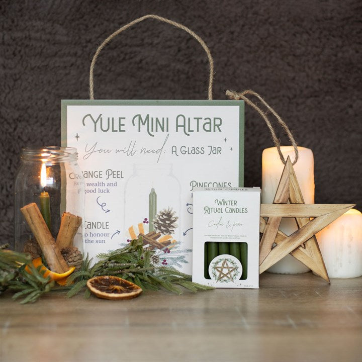 Cedar & Pine Winter Ritual Spell Candles